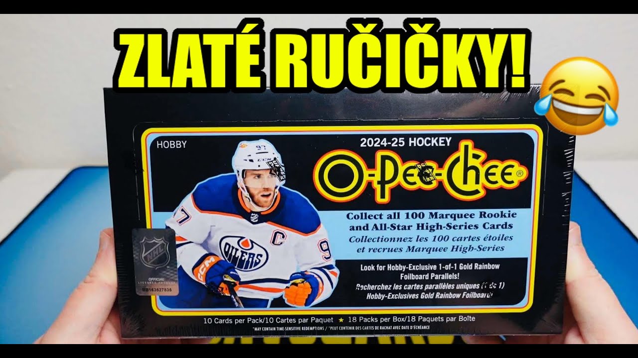 Druhý box! 24-25 UD O-PEE-CHEE Hobby Box! Hokejové karty NHL! Unboxing!