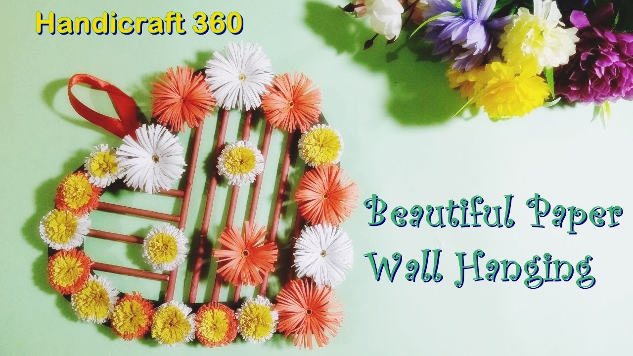 Handicraft with paper | Paper craft wall decoration | Diy Wall Decoration Ideas | Paper Craft #5