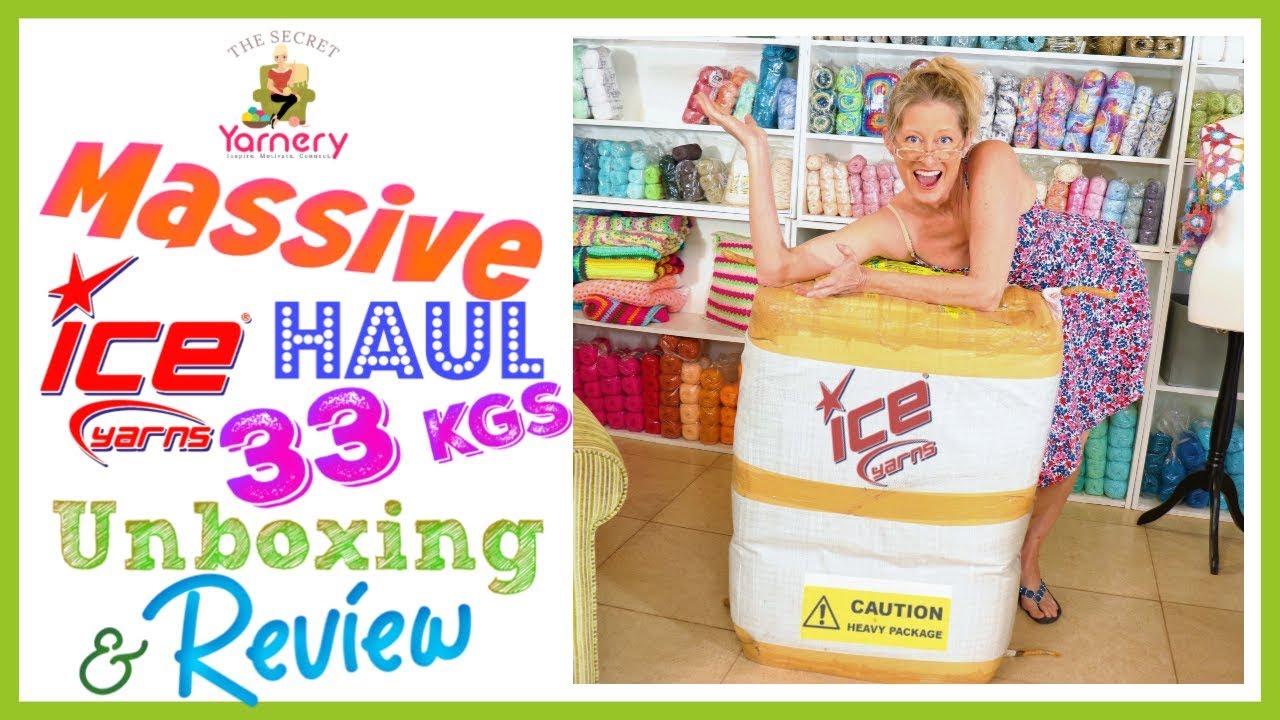 Massive 33kgs Ice Yarn Unboxing & Review | The Secret Yarnery