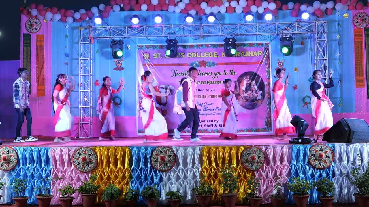 PRE-CHRISTMAS CELEBRATION 2023-SADRI DANCE- ST.ANN'S COLLEGE KOKRAJHAR ASSAM
