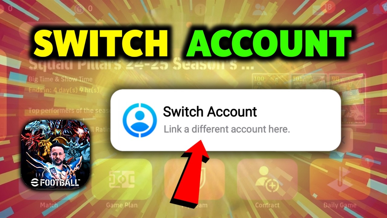 How To Log In with Other Konami Account | How To Switch Account on eFootball