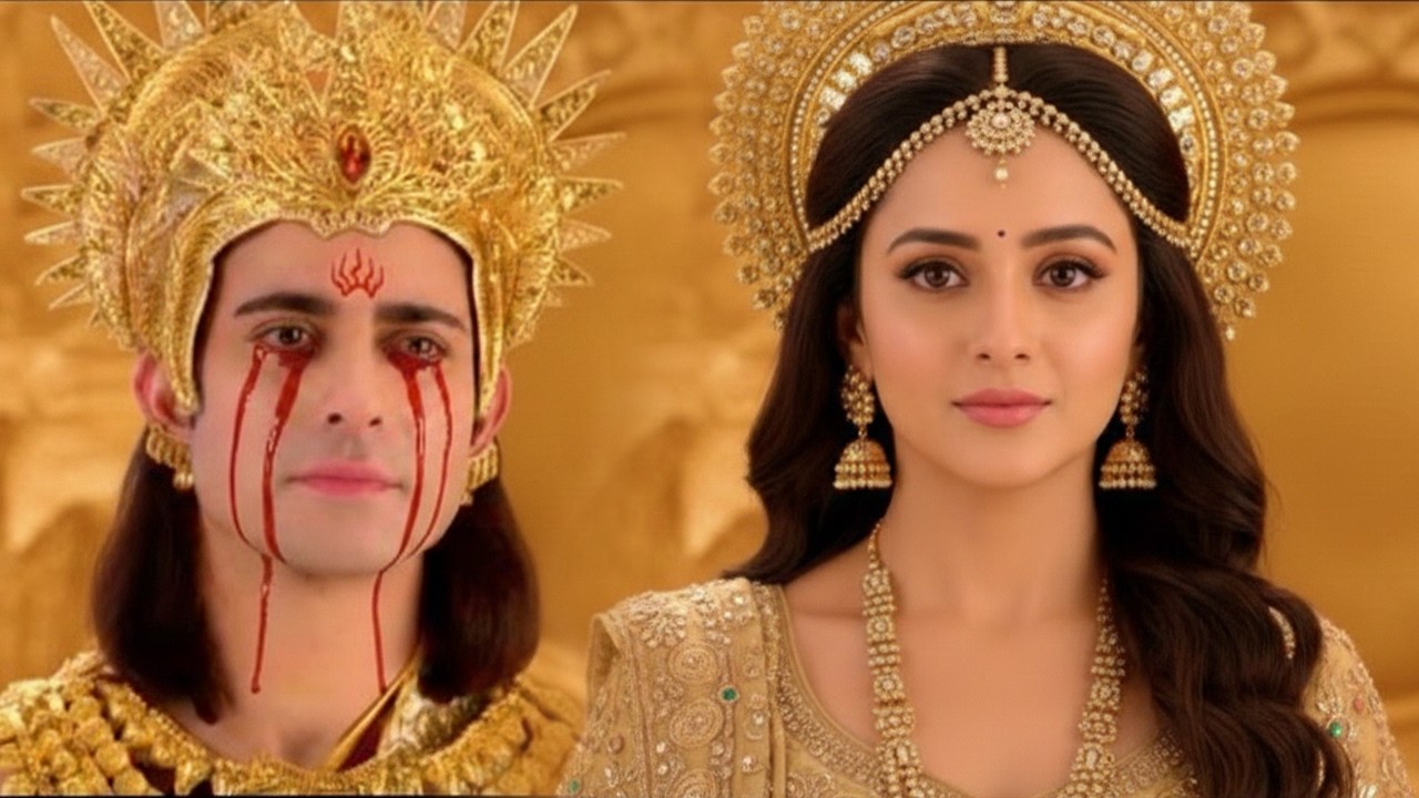 बासुदेव का आँख से खून  के आंसू आया स्त्री को देखकर। #mahabharat #suryaputrakarn