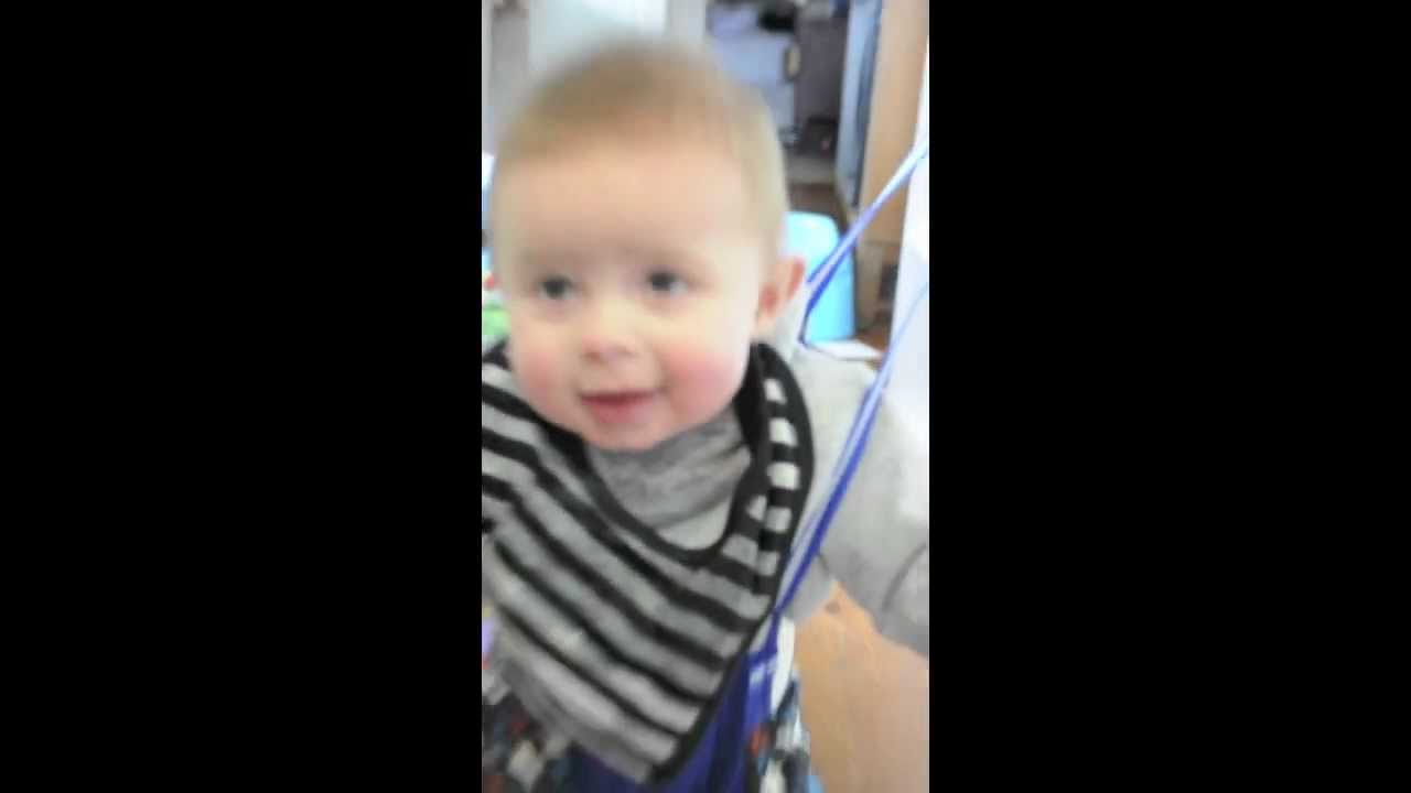 Jolly jumping while blowing snot bubbles.