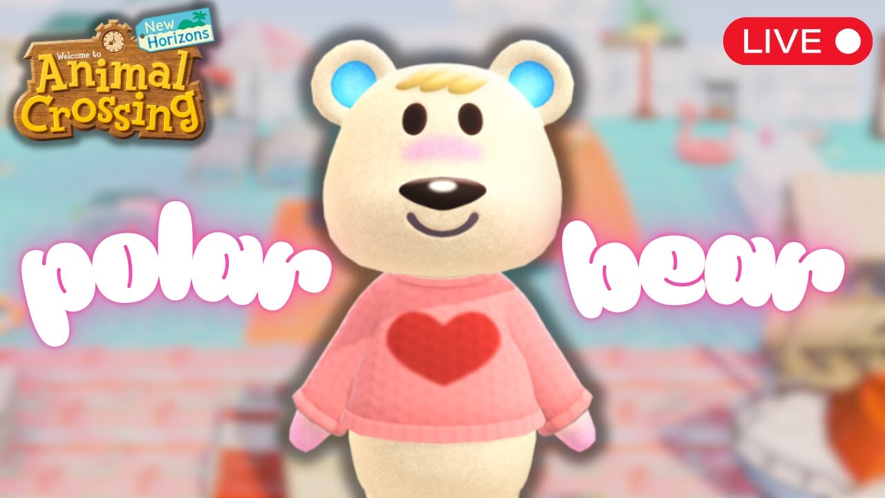 🩷 villager hunt for a pink-ish polar bear🐻‍❄️🎀🍦| Animal Crossing New Horizons