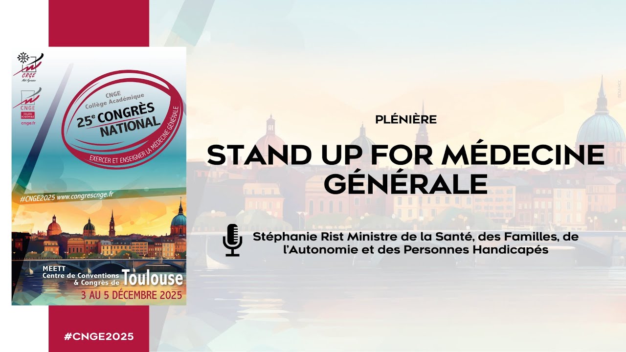 CNGE 2025 – Stand up for Médecine Générale | Discours Stéphanie RIST