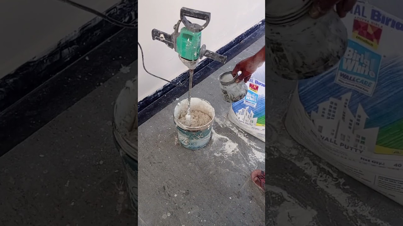 How to mixing wall putty | birla white putty kaise banaye idea birla white putty tips | mixing idea