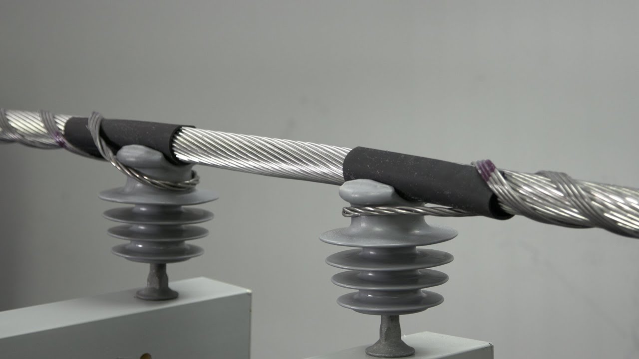 Double Support Tie For Large Conductors, Hand Application - Installation Overview