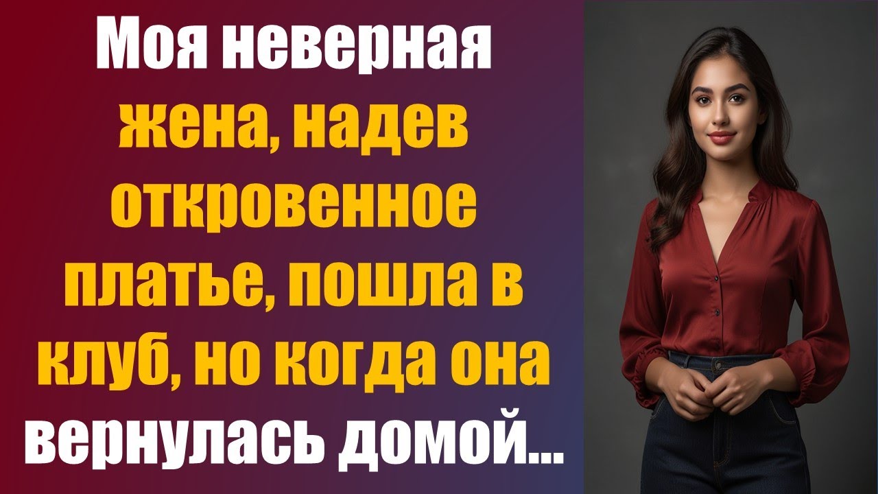 Моя неверная жена, надев откровенное платье, пошла в клуб, но когда она вернулась домой...