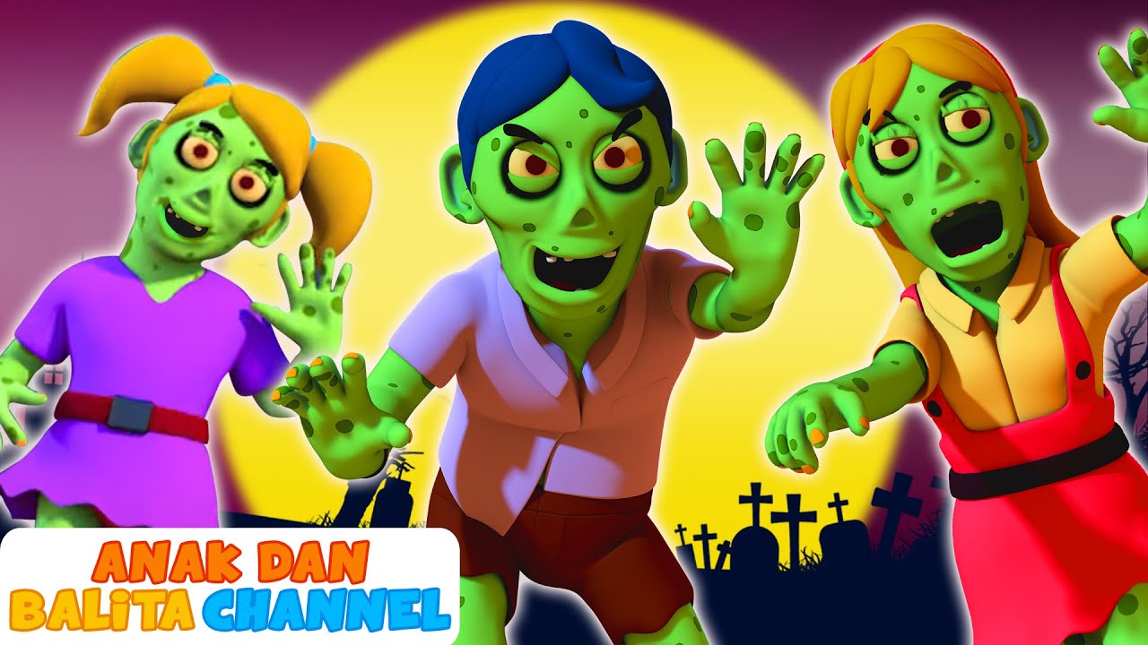 Zombie Di Mana Pie Saya? Lagu Menakutkan | Lagu Anak Anak | ABC Bahasa Indonesia