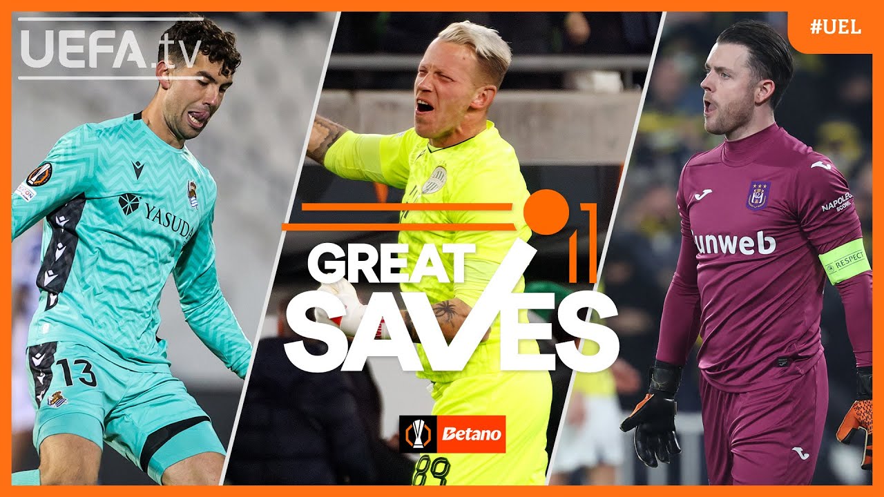 Great EUROPA LEAGUE Saves Play-Offs 1st leg | FT. Marrero, Gróf, Coosemans...
