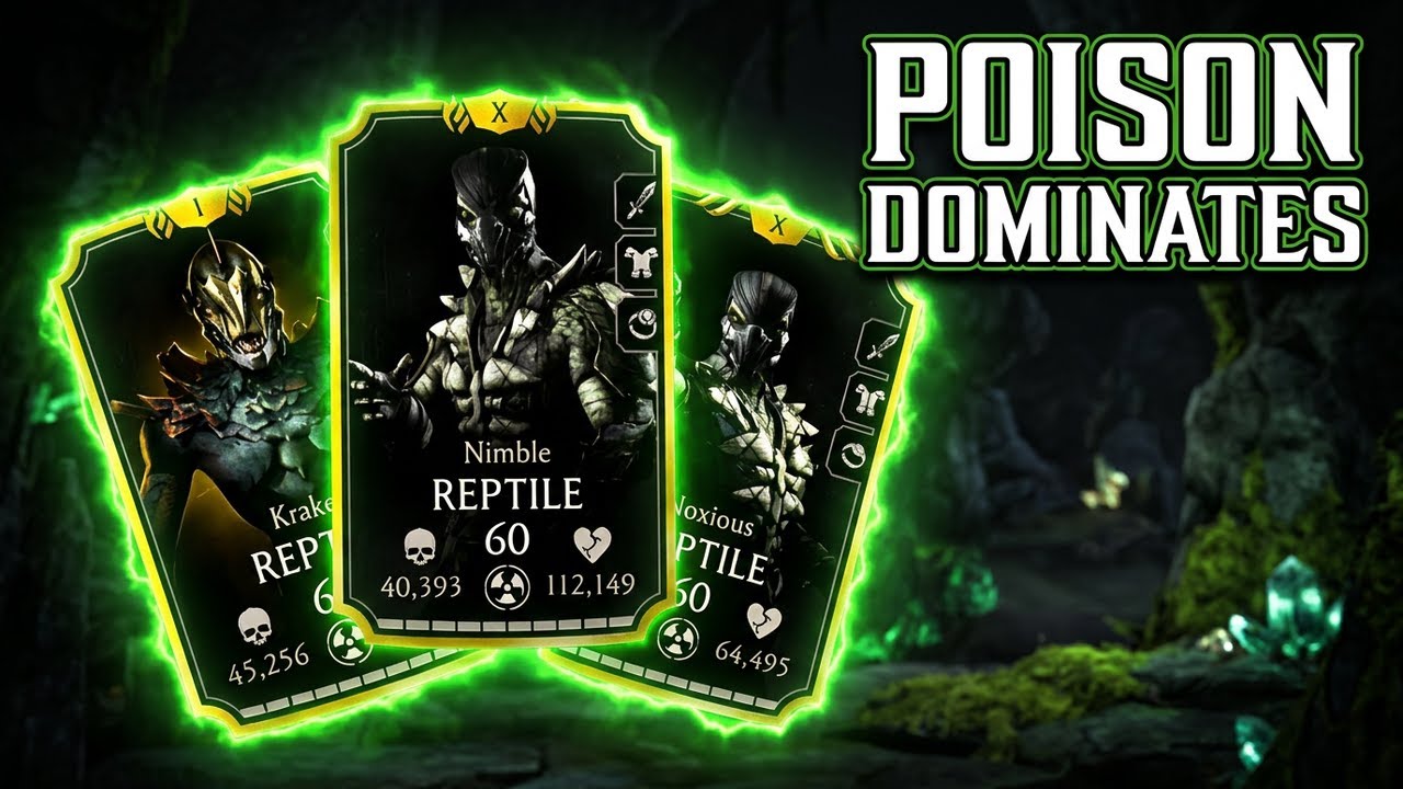 TRIPLE REPTILE 🦎 Elder Krypt Gameplay | Poison Team DOMINATES! 🔥–Mortal Kombat Mobile