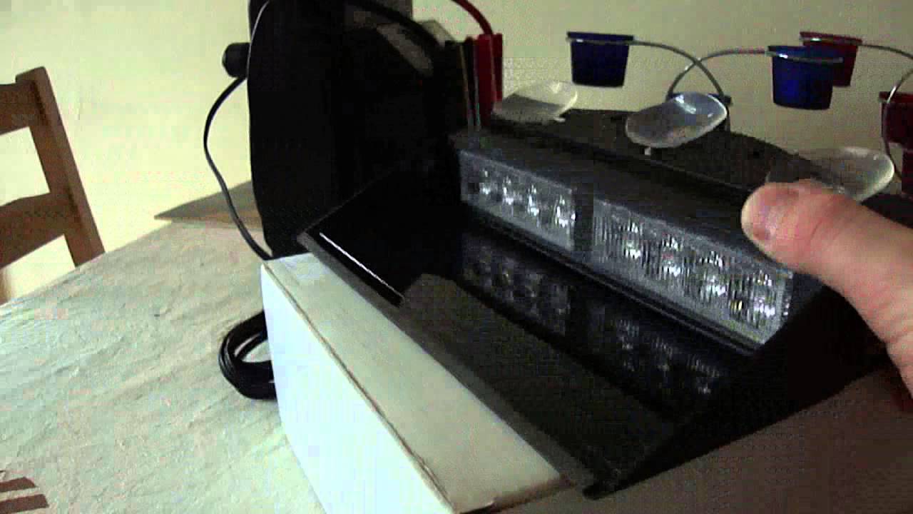 18watt led flitser blauw ,met 21 flitspatronen, zwaailamp , zwaailicht