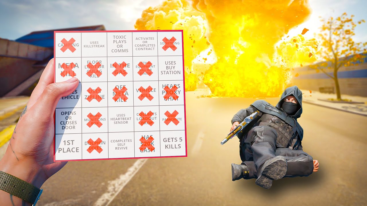 The MOST TENSE Game Of WARZONE BINGO