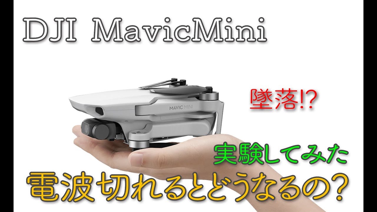 【実験してみた】MavicMiniって電波切れたらどうなるの？墜落？