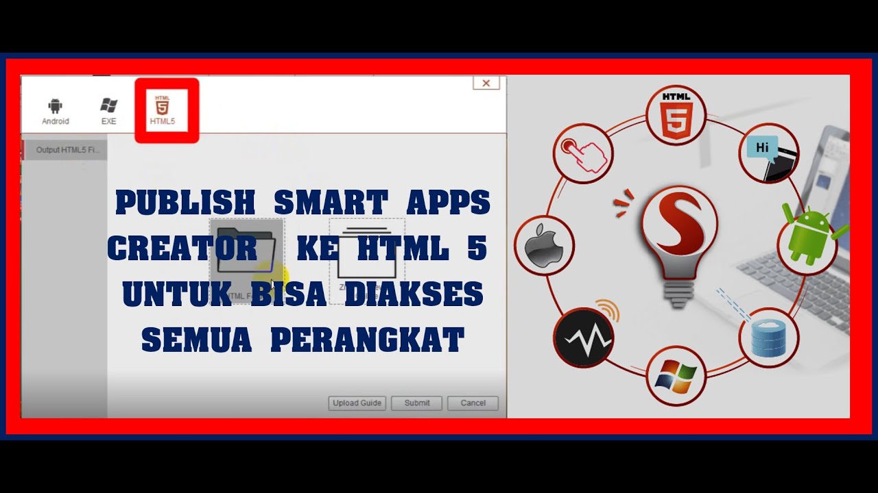 Smart Apps Creator ke HTML 5 Solusi ke Semua Perangkat Tanpa Harus di Install Siswa.