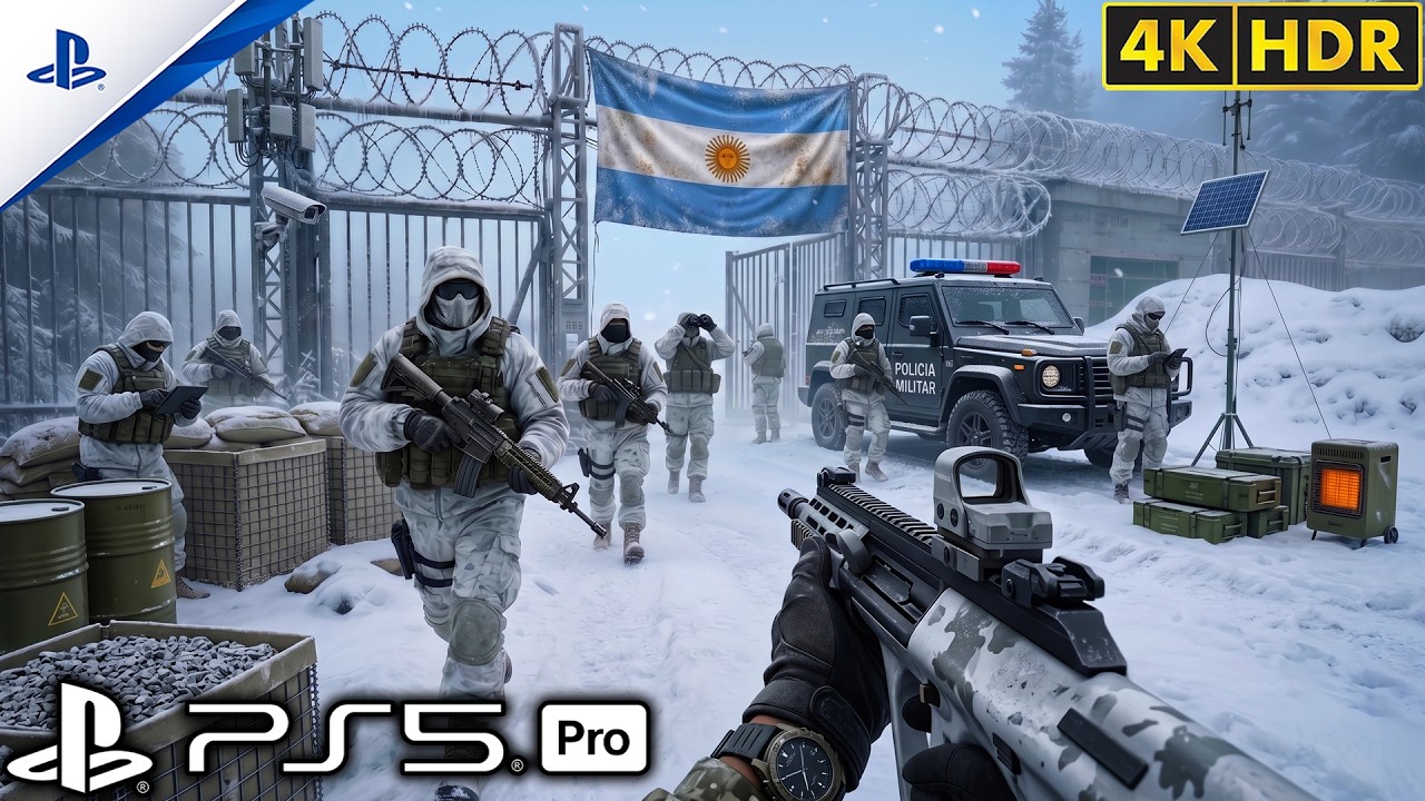 (PS5) Infiltracja najlepiej strzeżonej tajnej bazy w Argentynie | Realistyczna rozgrywka [4K60FPS...