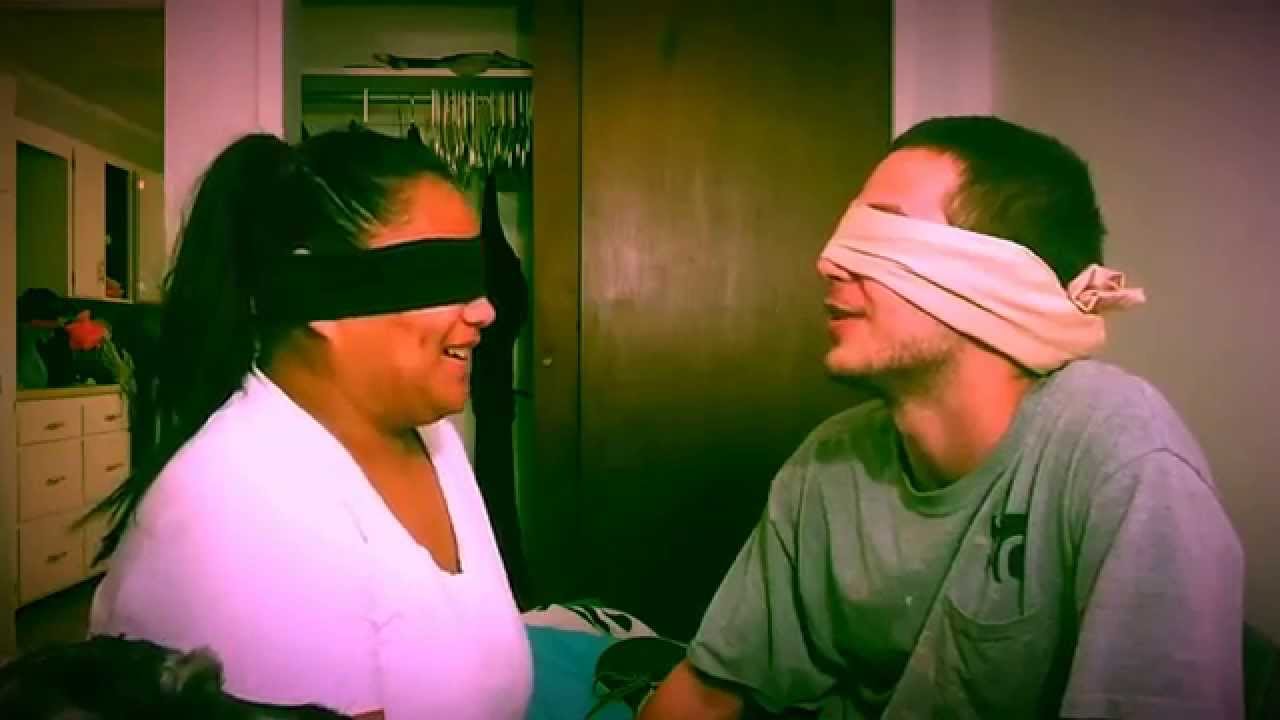 Blindfolded Kissing Challenge