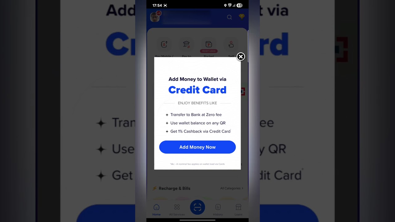 Pay Credit Card Bill thru Mobikwik and Earn Cashback