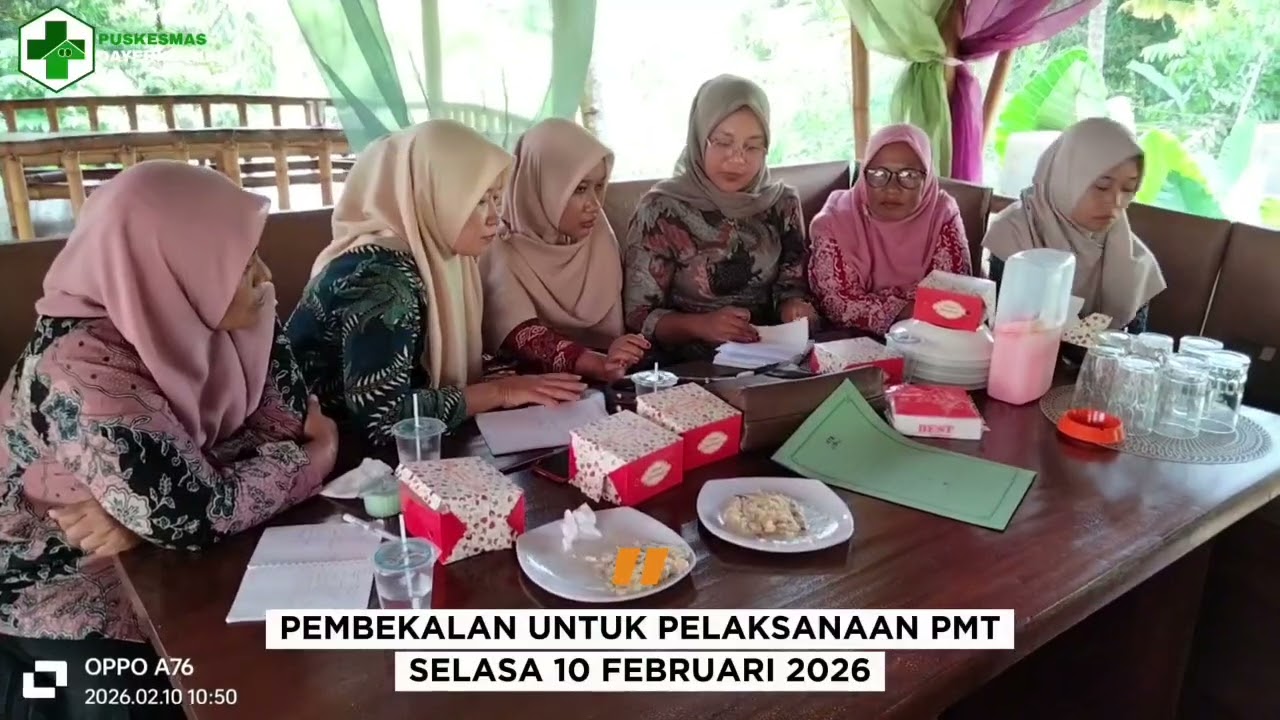 Pembekalan dan Evaluasi pelaksanaan pemberian Makanan Tambahan (PMT) Puskesmas Dayeuhluhur I 