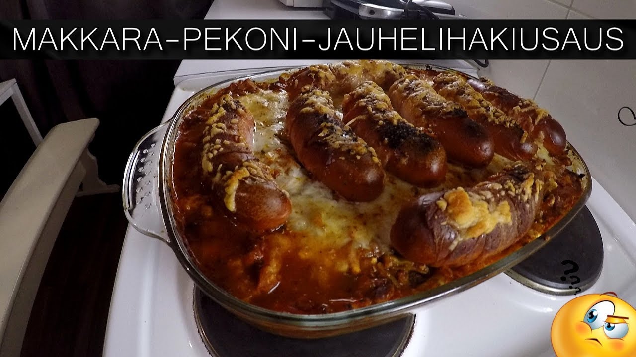 Makkara-pekoni-jauhelihakiusaus