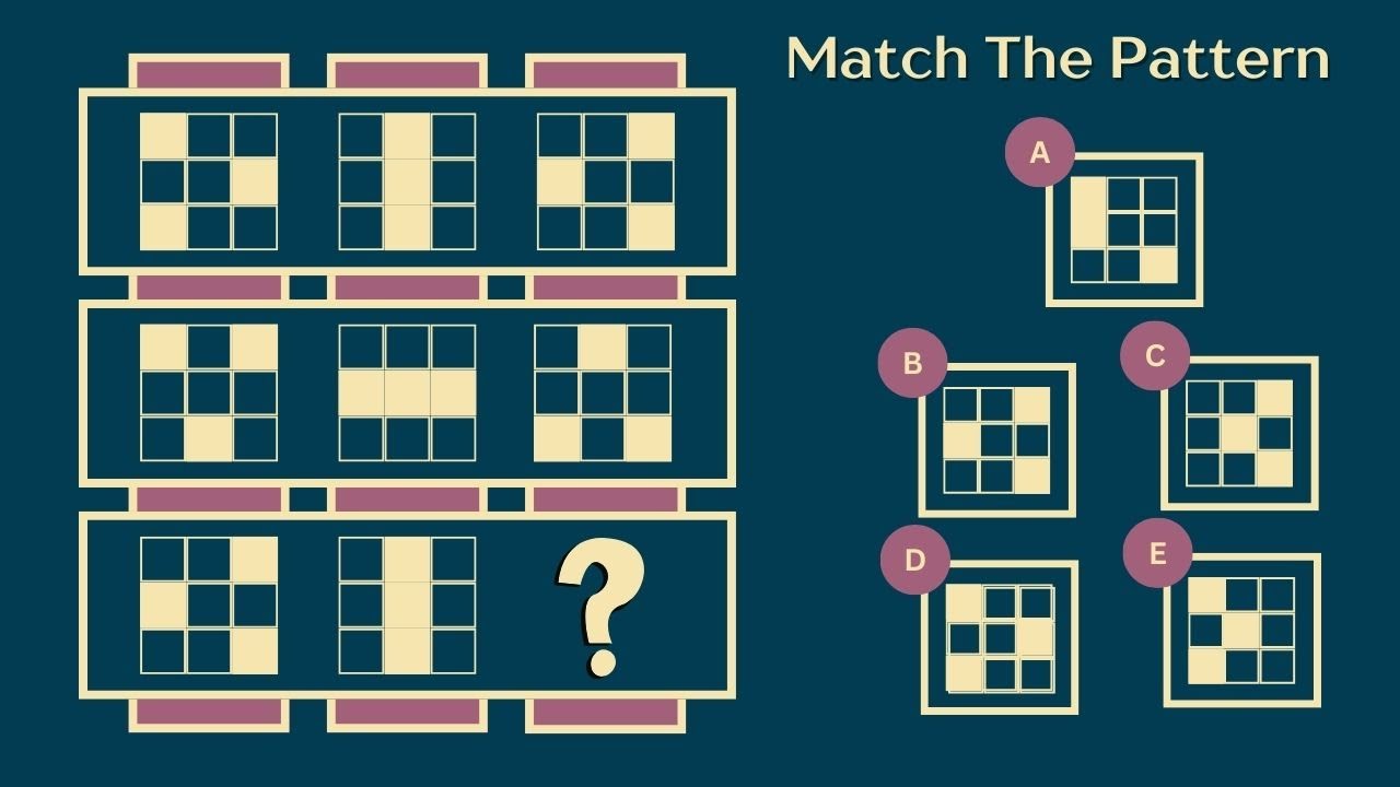 Match The Pattern! 🔍 ➡️ | Pattern Recognition IQ Test 🧠 ➡️