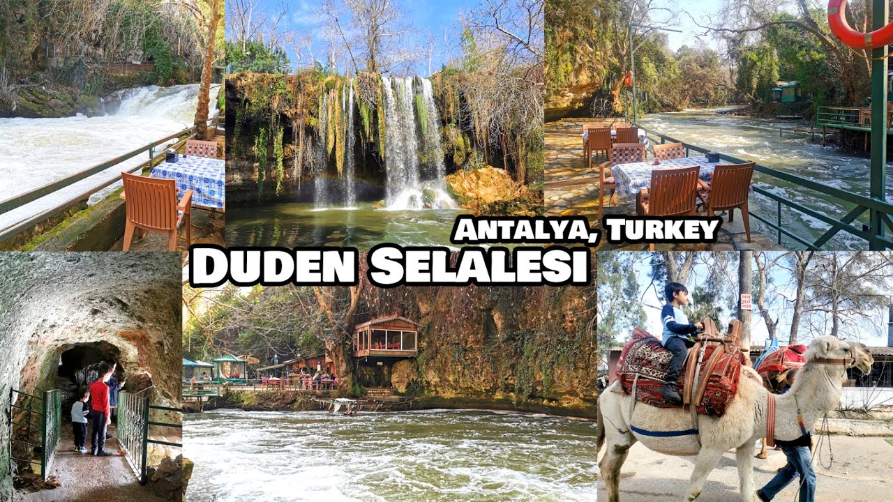 Duden Selalesi - Upper Duden Waterfalls, Degirmen Riverside Restaurant & Camel Ride - Antalya Turkey