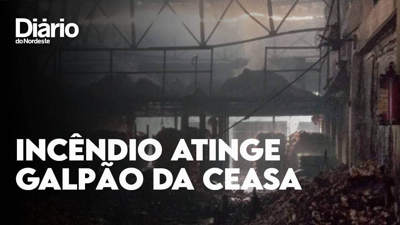 Incêndio atinge galpão da Ceasa; bombeiros passam mais de três horas para apagar fogo