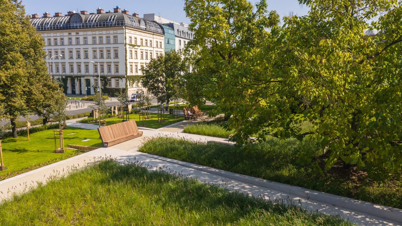 Nowy, zielony skwer we Wrocławiu