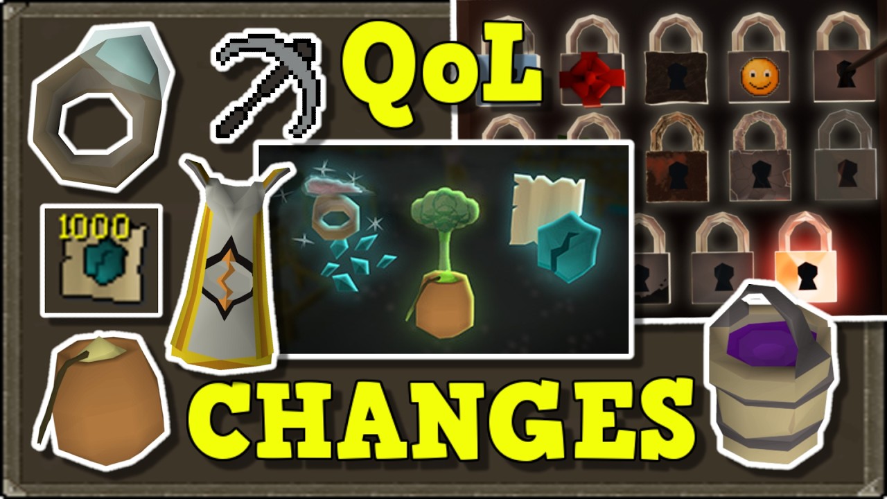 Масштабные улучшения удобства игры (QoL) для собирательства + индикатор состояния компоста (OSRS)