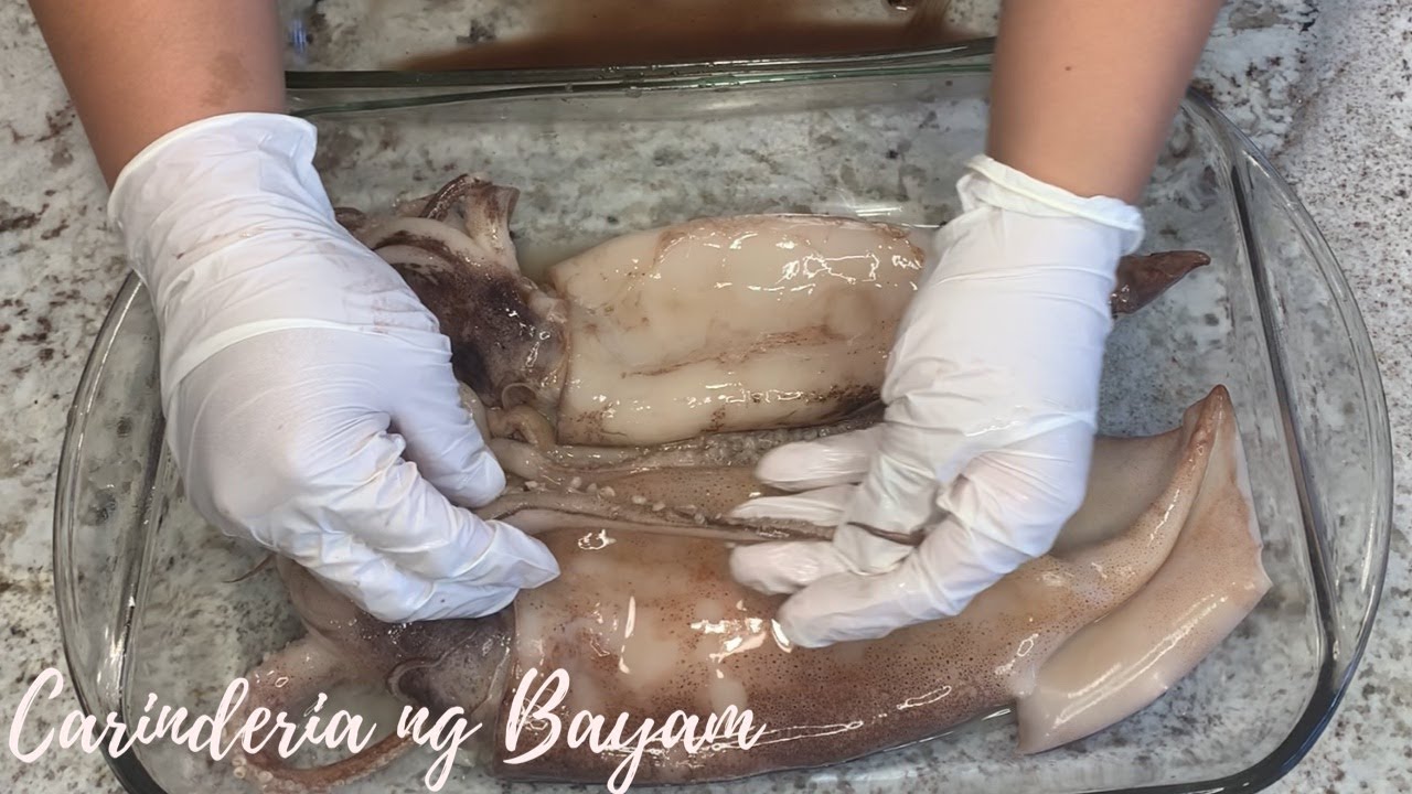 PAANO MAGLINIS NG PUSIT PANGIHAW