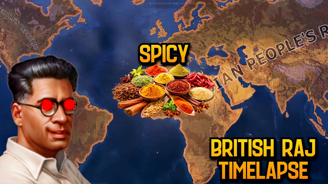 Spicy - Hearts Of Iron 4 British Raj Timelapse