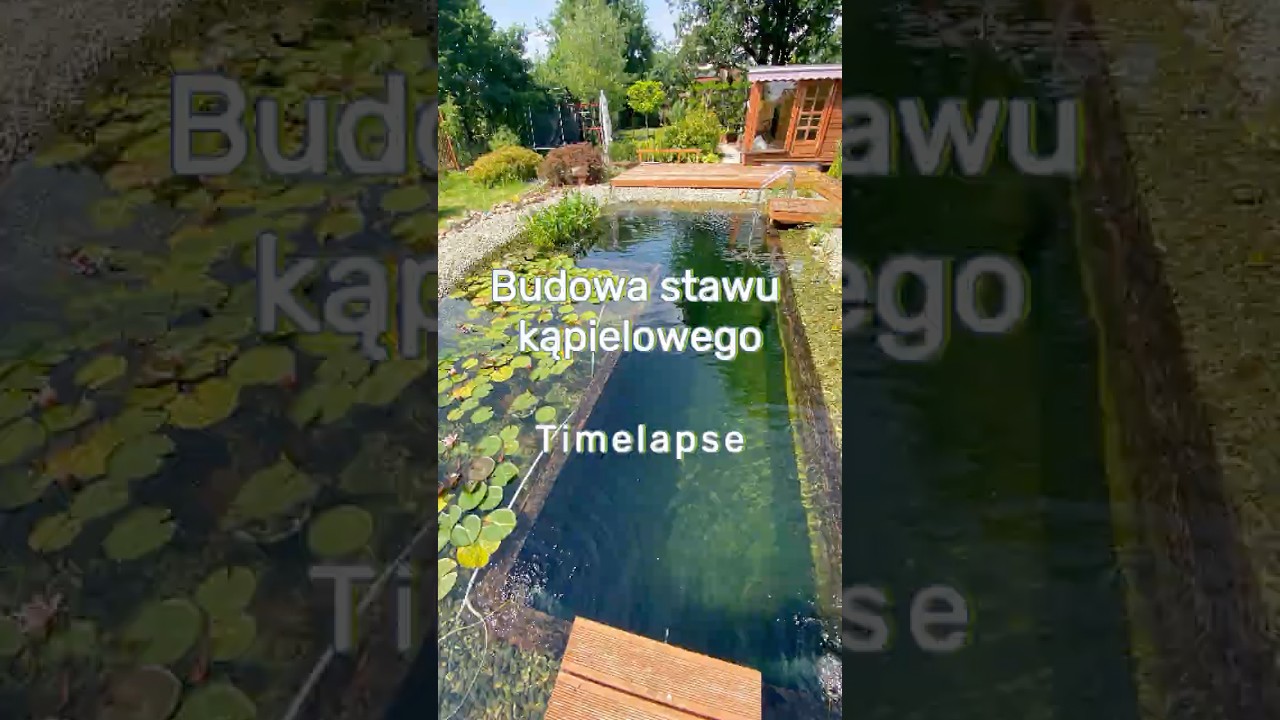 Budowa naturalnego stawu kąpielowego w 60 sekund | Timelapse