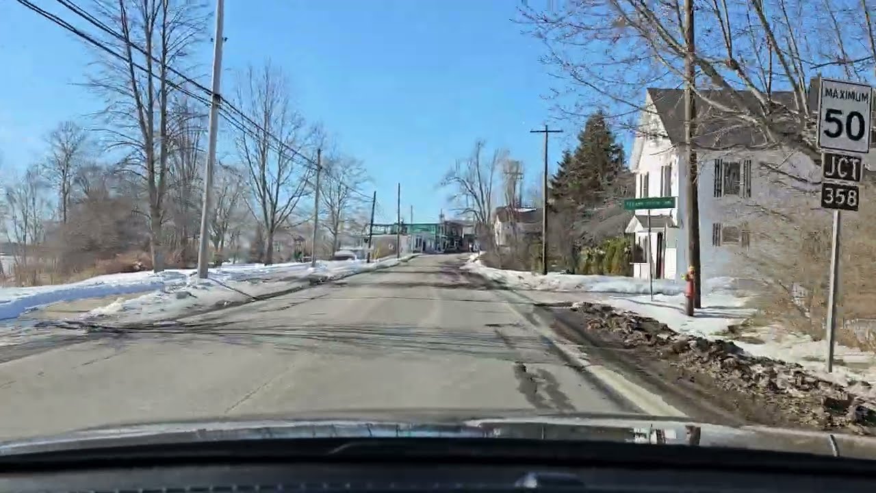 Bright and beautiful soothing drive from Kingsport on country roads towards North Kentville, Canada.