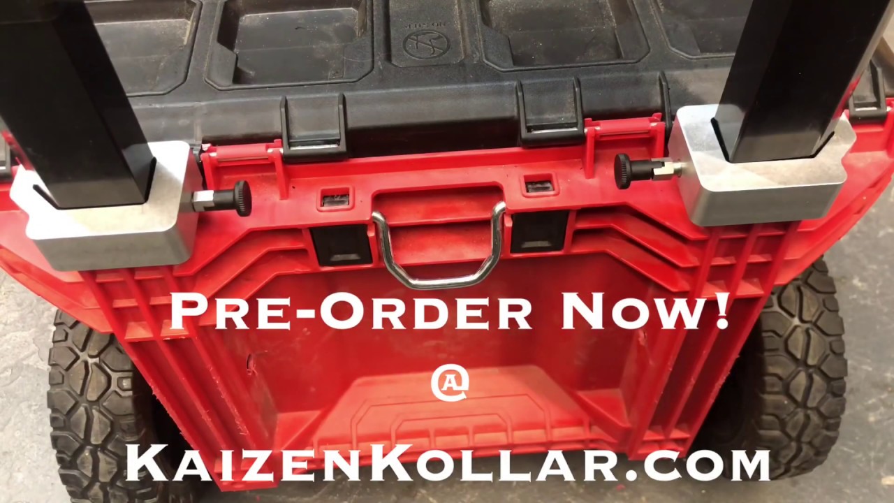 Handle Release for Milwaukee PackOut cart - Kaizen Kollar