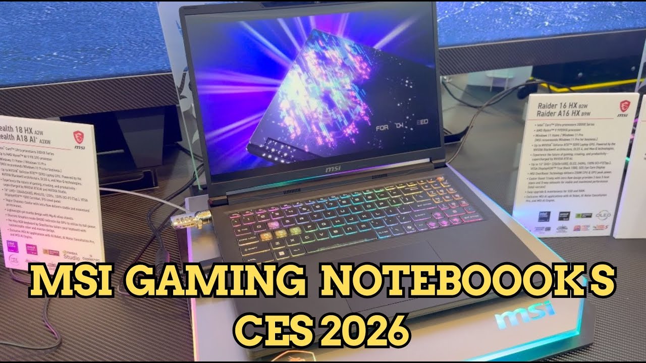 Meine MSI Gaming Notebook Highlights der CES 2026