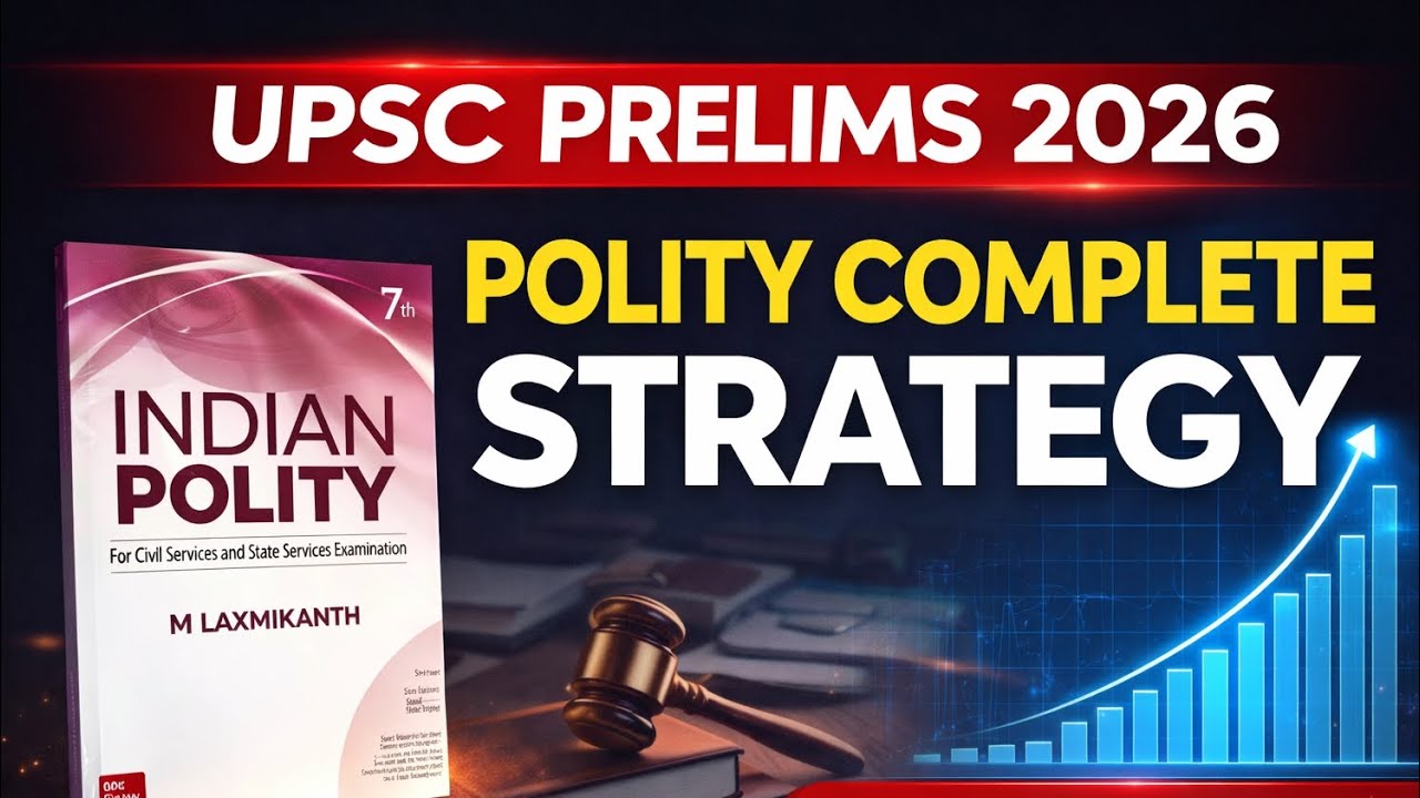 UPSC Prelims 2026 Polity Strategy 🔥 Complete Plan + Booklist + PYQ Approach