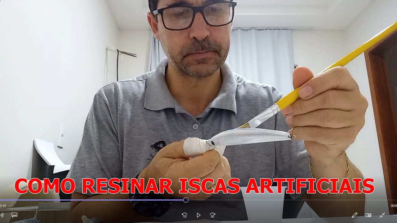 como resinar iscas artificiais
