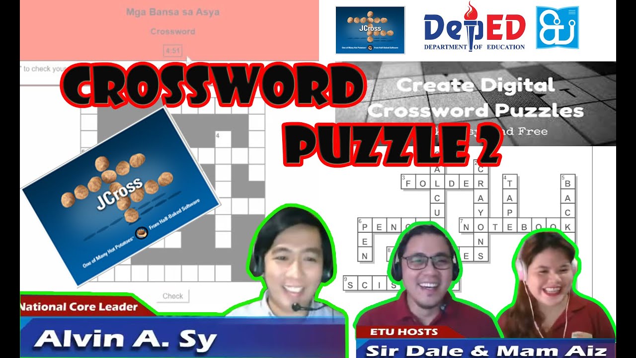 Basic OER DepEd EdTech | Crossword Puzzle Maker Tutorial - JCross