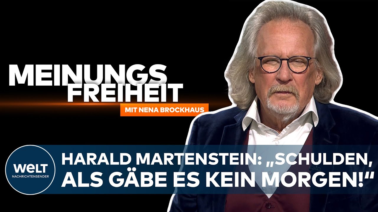 WELT-Talk MEINUNGSFREIHEIT &ndash; Harald Martenstein: &bdquo;Schulden, als g&auml;be es kein Morgen!&ldquo;