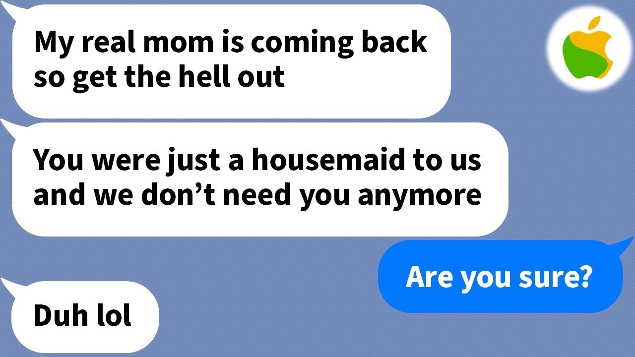 【Apple】 My stepdaughter kicked me out right before her wedding...
