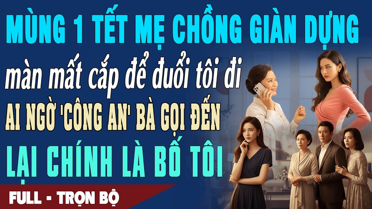 ❤️ Truyện Ngôn Tình M1 Tết Mẹ chồng GIÀN DỰNG mất cắp đuổi tôi đi nhưng CÔNG AN bà gọi đến là BỐ TÔI