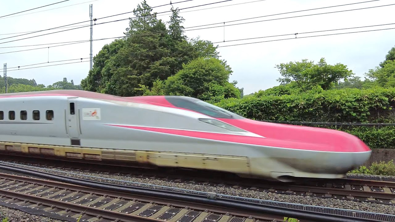東北新幹線 迫力の高速通過集！間近走る新幹線。 Tohoku Shinkansen high speed passage