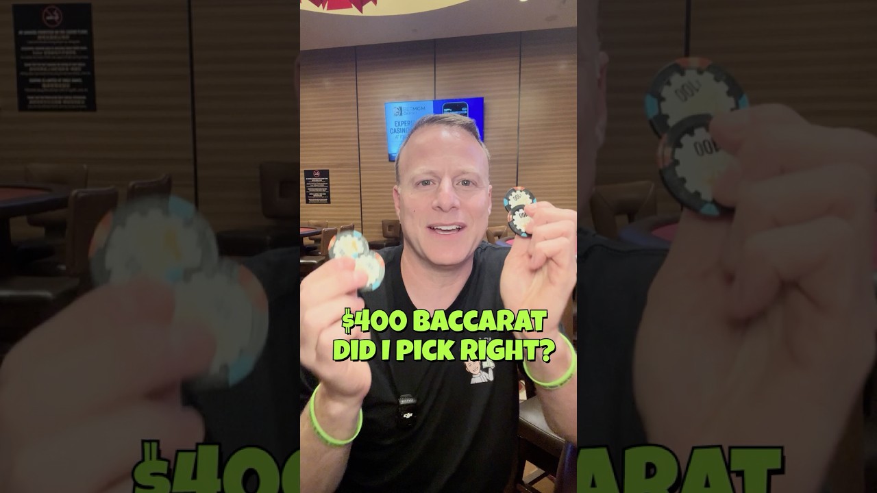 400 dolar&oacute;w na bakarata... wygrajmy dużo! #bakarat #kasyno #mgmgrand