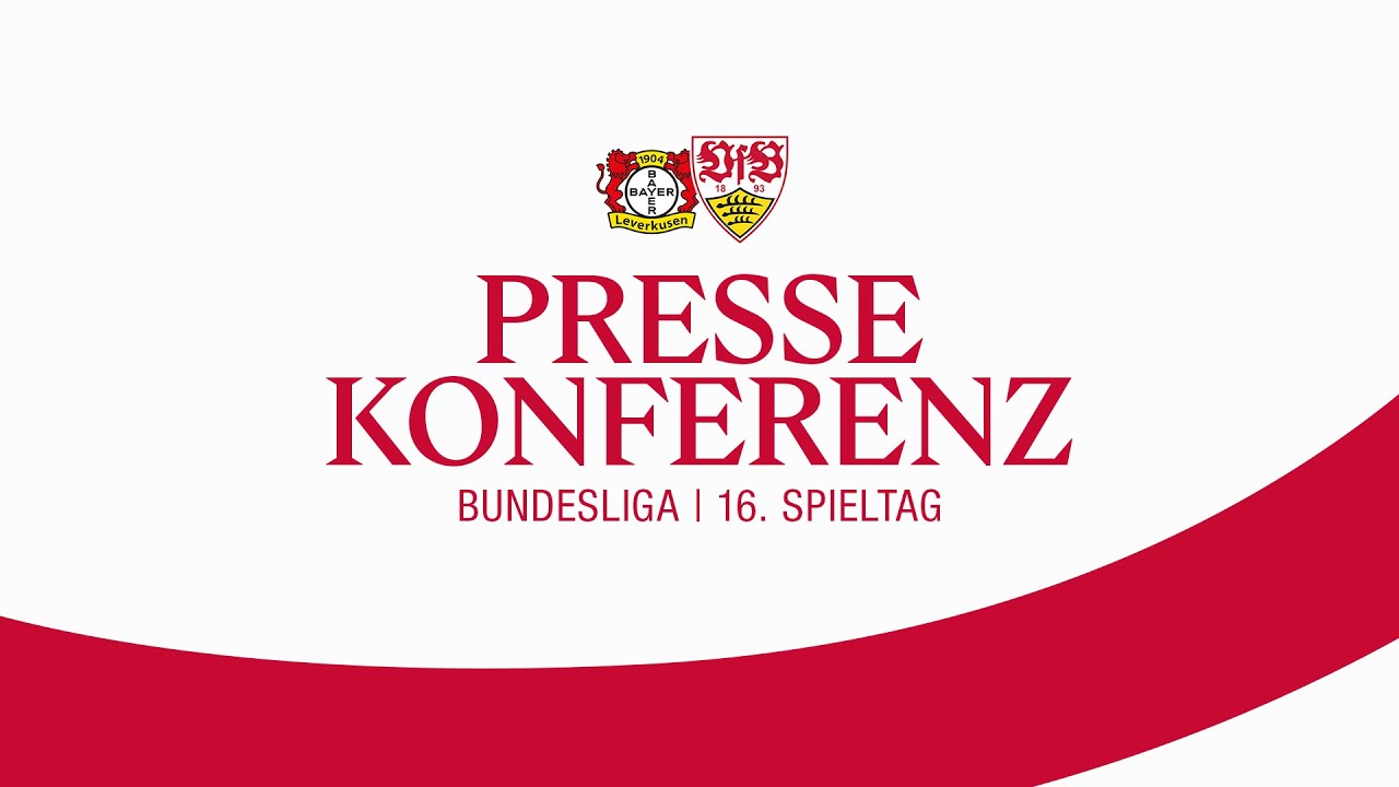 LIVE Pressekonferenz: Bayer 04 Leverkusen - VfB Stuttgart | Bundesliga