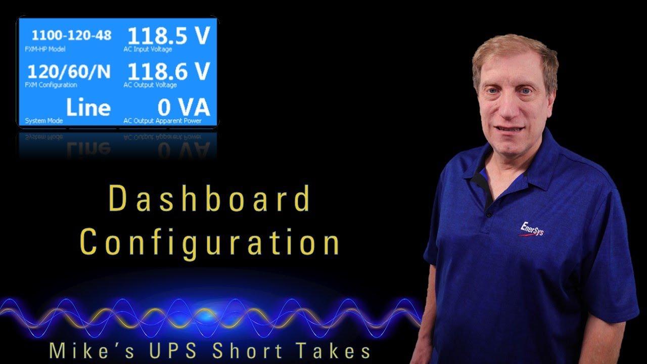Alpha© FXM HP UPS Dashboard Configuration | Energy Systems Video