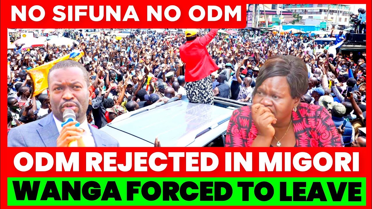 TOKENI HAPA! No sifuna NO ODM! Oburu & Wanga Chased & Rejected in Migori Today. CROWD CHANTS SIFUNA