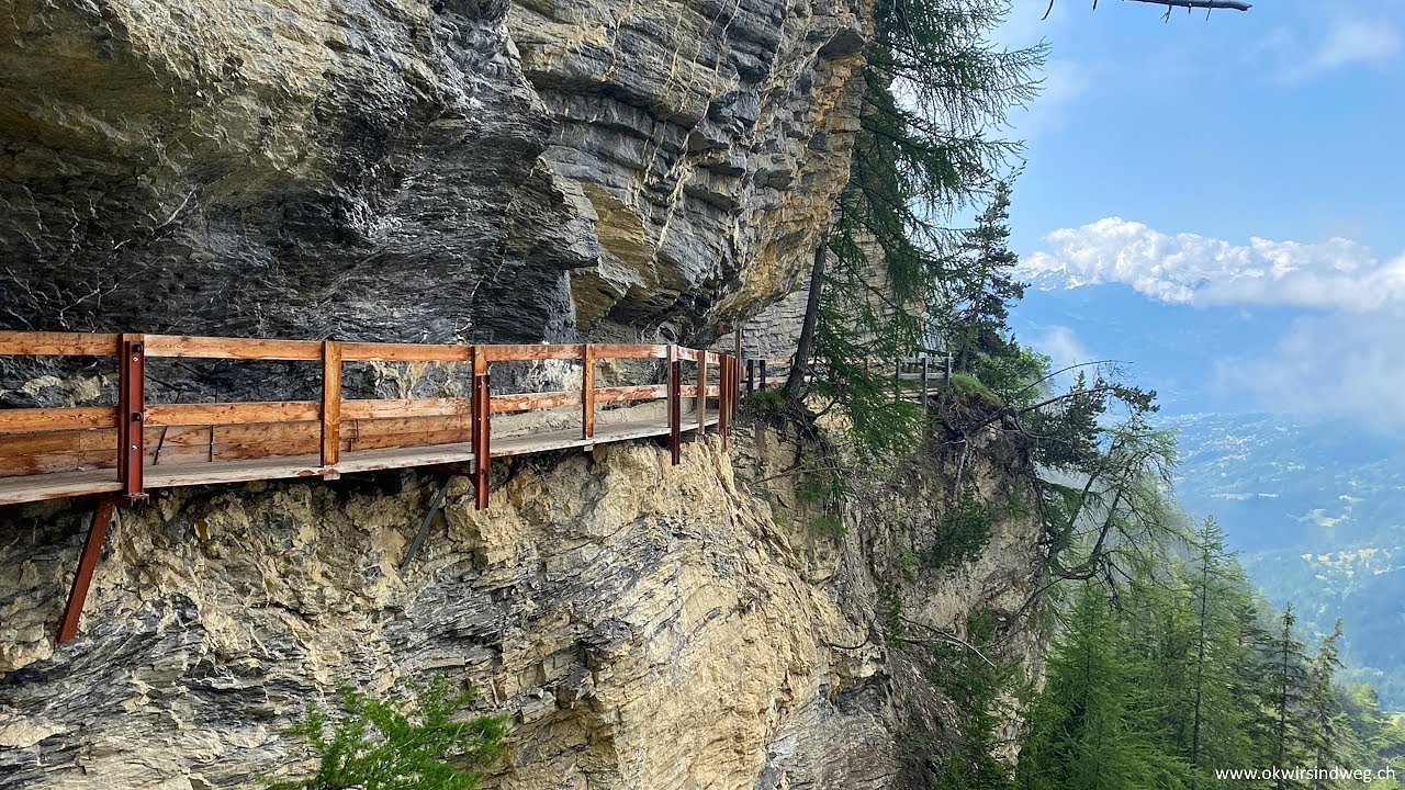 Crans Montana (Schweiz, Wallis) - spektakul&auml;re und abenteuerliche Suonenwanderung 