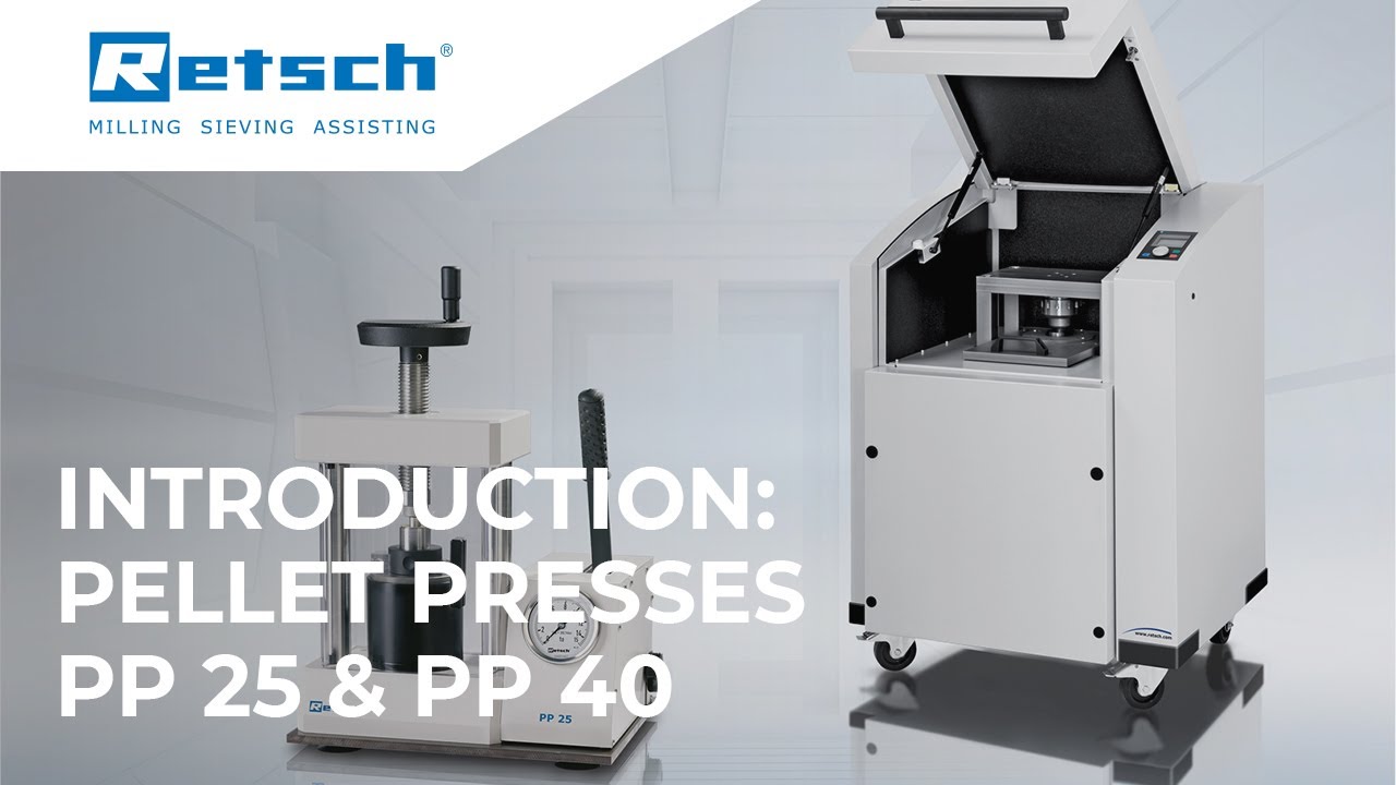 Pellet Press PP 25 & PP 40 #RETSCH #laboratorypelletpress #laboratoryinstruments