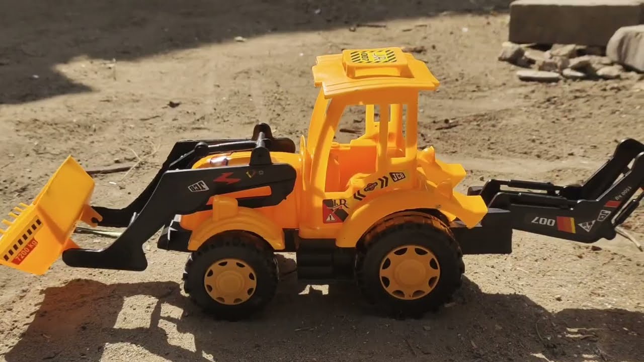 Tata Tractor & Mahindra tractor with Colorful Firki | JCB Rescue Fun Video