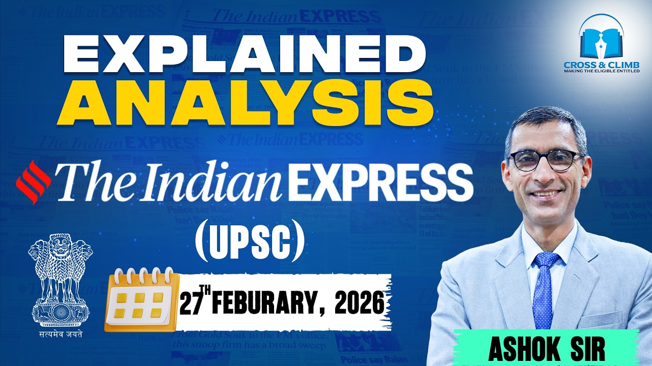 Indian Express Analysis  27th february 2026 | Judicial Corruption | India Israel | PRAHAR, UPSC 2027